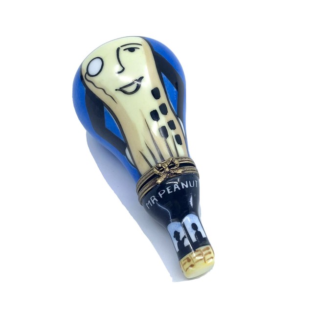 Mr. Peanut Limoges France Rochard Hot Air Balloon Planters Peanuts