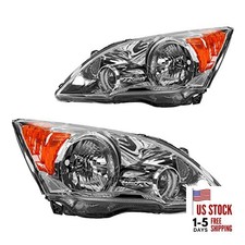 Headlights Assembly Compatible with 2007 2008 2009 2010 Chrome-Clear-Amber