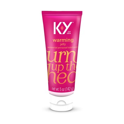 K-Y Warming Jelly Lube, Sensorial Personal Lubricant, Glycol Based Formula, 5...