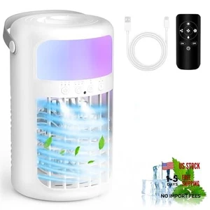 Portable Air Conditioner, 2026 Upgraded 4-IN-1 Portable Ice Fan with 3 White