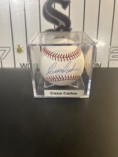 Cisco Carlos Signed Autograph Official ROMLB Baseball with Display Case