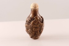 China Riechfl&auml;schchen Flakon snuff bottle Ton oder &auml;hnliches M&ouml;nch signiert