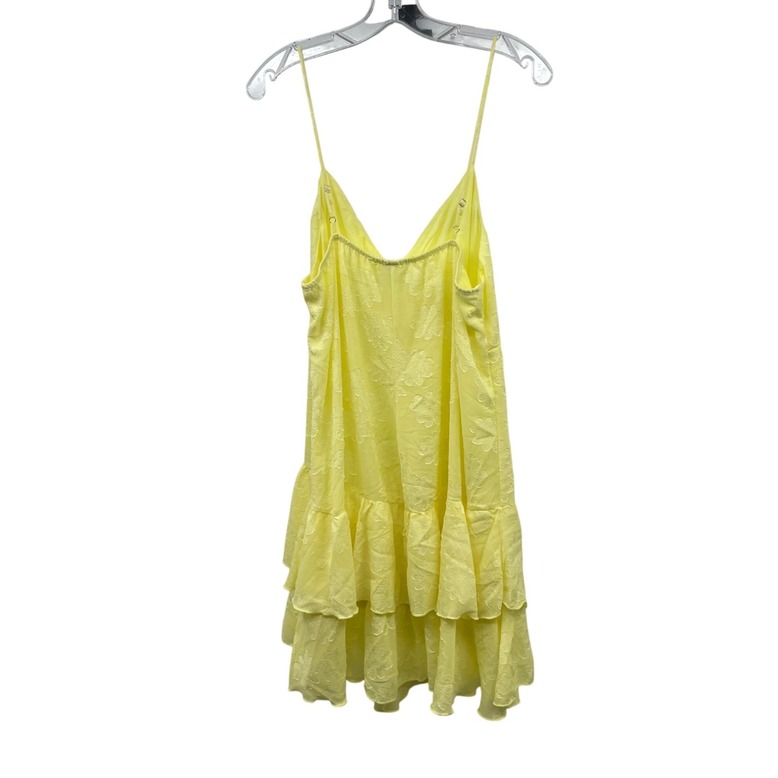 Wild Fable Sundress Ruffle Hem Spaghetti Straps Textured Yellow Size XXL