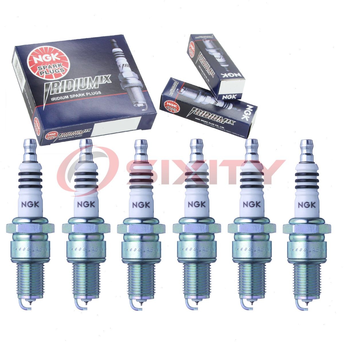 6 pcs NGK Iridium IX Spark Plugs for 1963-1966 GMC Suburban 4.1L 3.8L L6 - wm