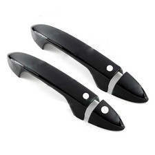 Cubiertas de manija de puerta inteligente lateral negro brillante para Honda Accord Coupé 13-17