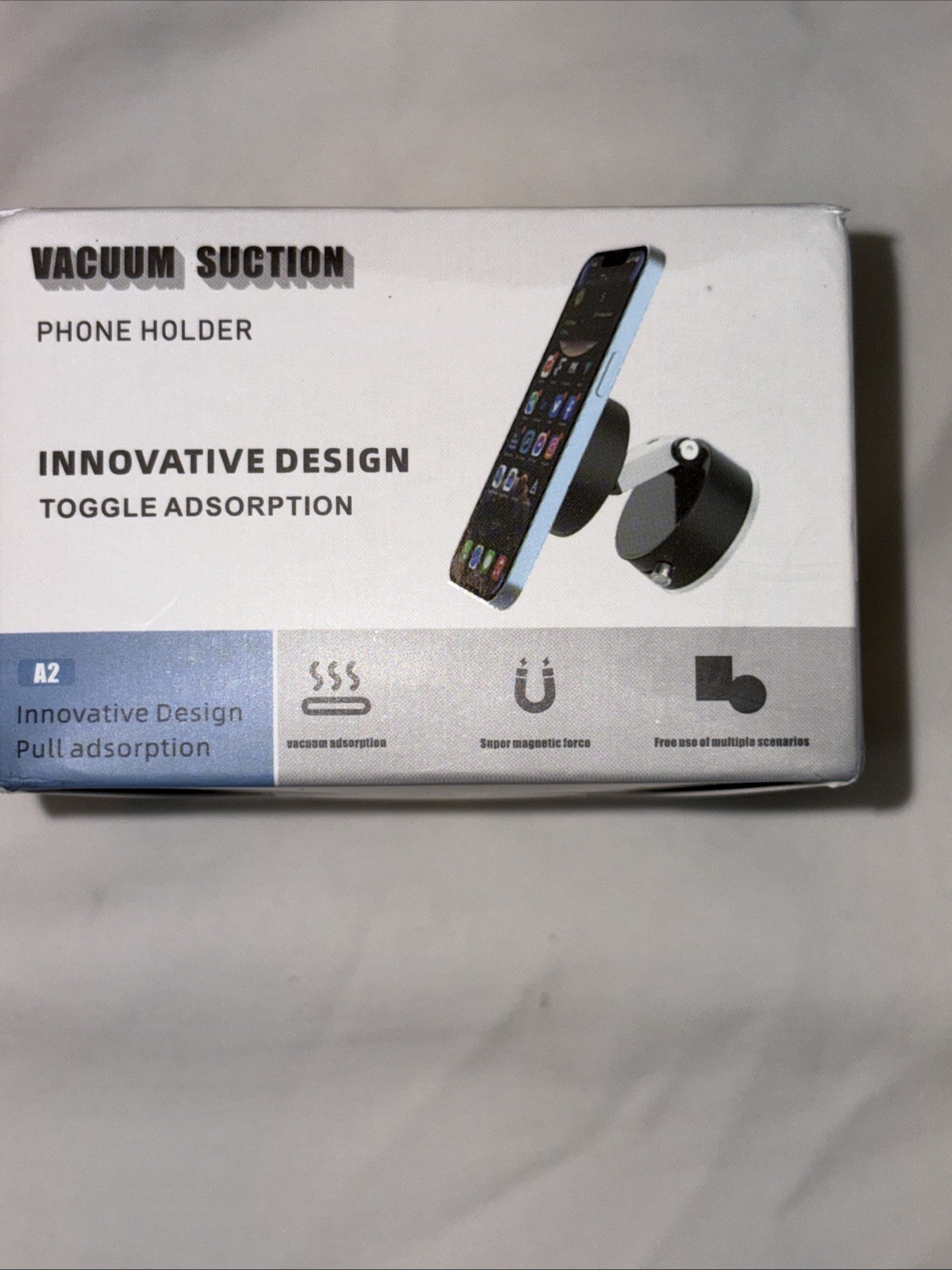 360 Vacuum Strong Magnetic Phone Holder Suction Cup Car Stand Foldable Car Mount