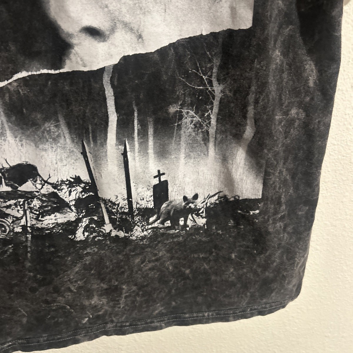 Pet Sematary Horror Movie Poster Mens Black Ice Wash Short Sleeve T Shirt Size M View 5
