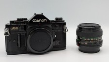 Canon A-1 35mm SLR Film Camera  FD 50mm f/2.8 Lens TESTED WORKS