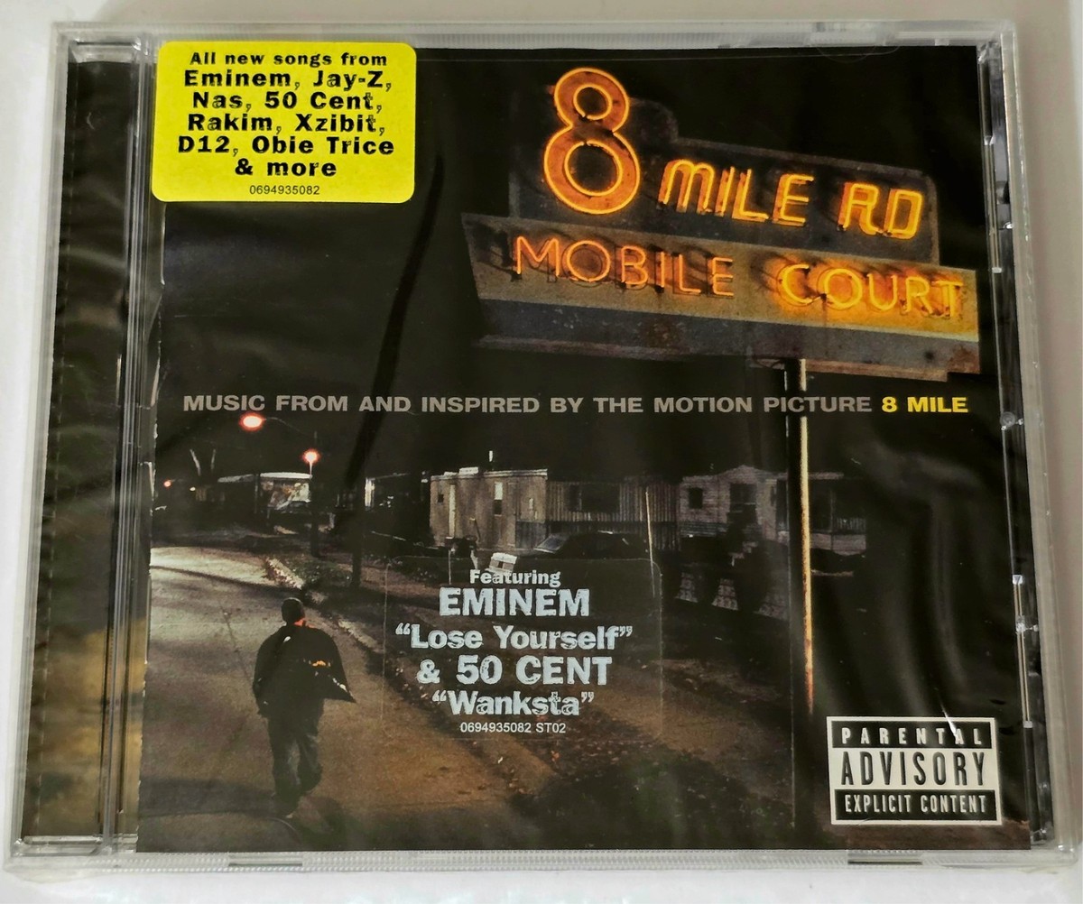 Eminem Kanye West Outkast HIPHOP レコード EMINEM SEALED 8 MILE CD 2002 EXPLICIT RAP HIPHOP SOUNDTRACK NAS