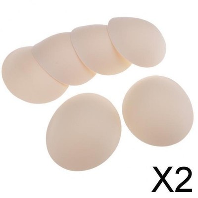 2 x 3 Paar ovale Form Schwamm BH-Pads Einlagen für Yoga