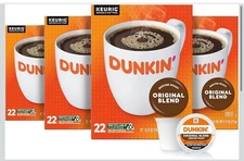 Dunkin' Original Blend Keurig K-Cup  Pods, Expires 8/2026 88 ct(4X22)