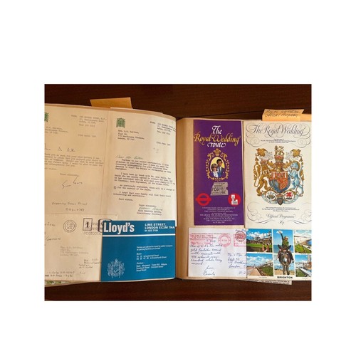 Vtg 1979-1981 Royal Wedding Programme & Huge Scrapbook Filled W Playbills Cards - Picture 11 of 12