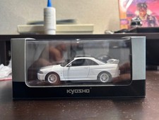 Kyosho 1/43 Nissan Skyline GT-R BCNR33 Diecast Model White Vintage