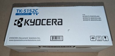 Genuine Kyocera Mita TK5152C Cyan Toner Cartridge ECOSYS P6035cdn M6035/6535cidn