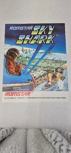 Flyer  ROMSTAR SKY SHARK Arcade Video Game advertisement original see pic