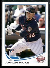 2013 Topps #346 Aaron Hicks Rookie