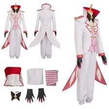 Lucifer Cosplay Haz/bin Deil Hotel White Costume Halloween Party Lucifer suits