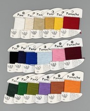 Rainbow Gallery Lot of 18 PANACHE rayon Floss for Cross Stitch / Needlepoint