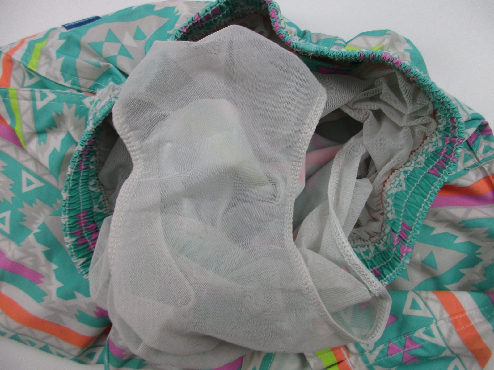 Mens Small Chubbies 7" swim trunks shorts southwestern lined pastel