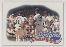 1989 Topps Team Leaders Los Angeles Dodgers Mike Scioscia Orel Hershiser to3