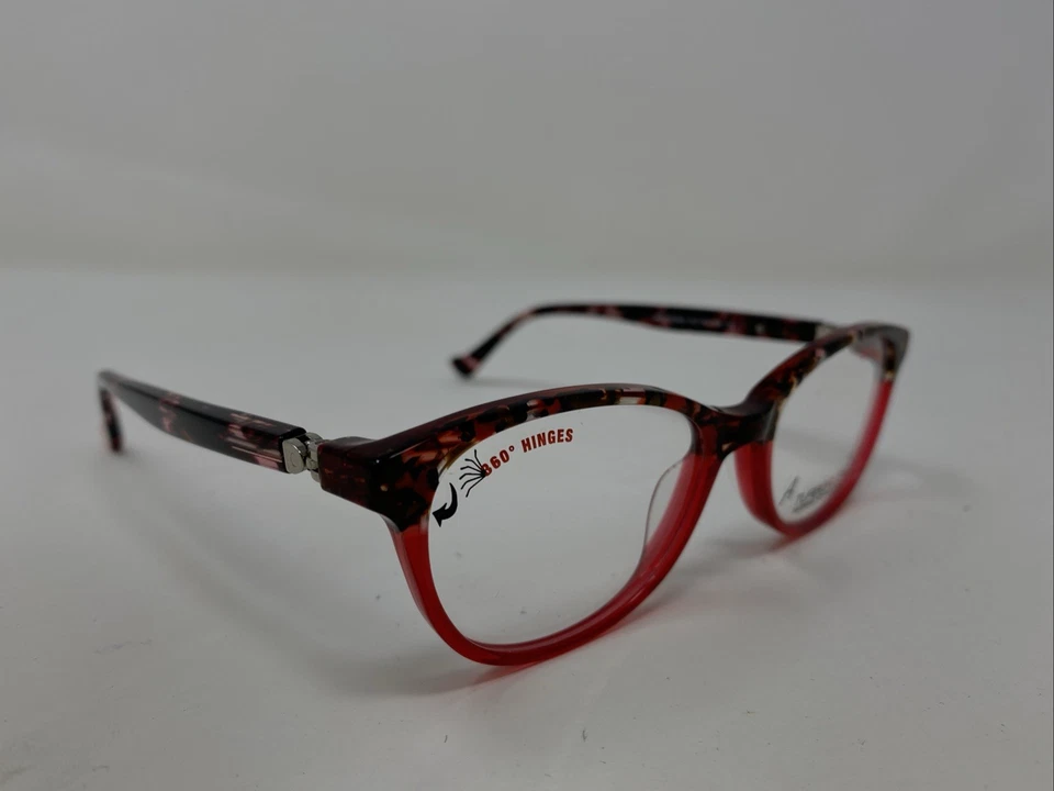 Easy Clip Mod. Marco de gafas de borde completo EC568 35 46-15-125 rojo/demi fade N68 Foto 3 de 4