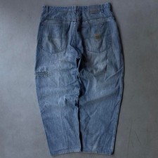 Vintage Marithe Francois Girbaud Baggy Jeans Faded Blue Y2K Skater Denim 38x30
