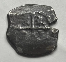 8 Real Spanish Silver Cob 1500’s-1600’s