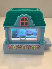 Pixel Chix Blue Mansion House RARE Mattel 2005 Tested Working - See Video -