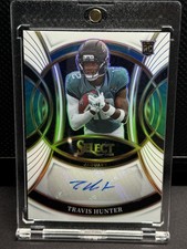 2025 Panini Select Football-Travis Hunter Rookie Signatures White Auto /35