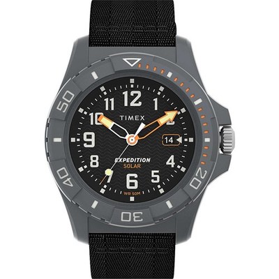 Solar Mens Wristwatch TIMEX EXPEDITION NORTH TW2V40500 Canvas Black