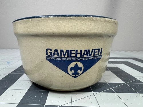 Red Wing Minn Bowl Gamehaven Stoneware Jim Killen Boy Scout Classic BSA