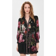 Alice + Olivia Antonette Long Sleeve Button Front Mini Dress NWT size 4