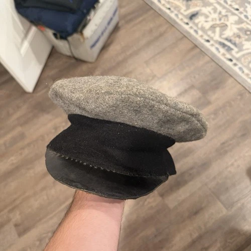 Civil War Era Style Handmade Wool Leather Felt Cap Hat Replica