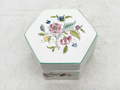 VINTAGE MINTON HADDON HALL DECKEL SCHMUCKTOPF SCHATULLE KLEIN