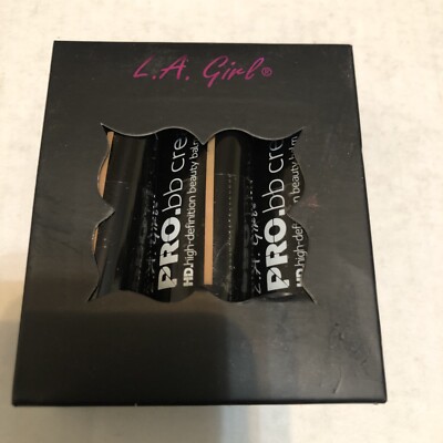 3x LA Girl Pro BB Cream HD Beauty Balm Foundation Primes Moisturizes Medium