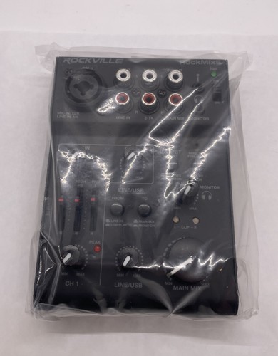 Rockville RockMix 5 Channel Pro Mixer w/USB Interface, Bluetooth, Echo, EQ - Picture 2 of 8