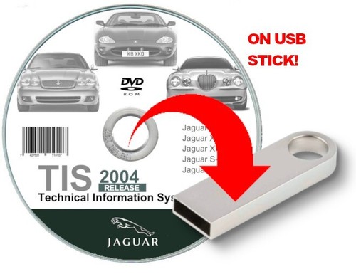 Jaguar TIS XJ, XJS, XK, S-Type, X-Type manuali  officina per Win/Mac su USB - Foto 1 di 6