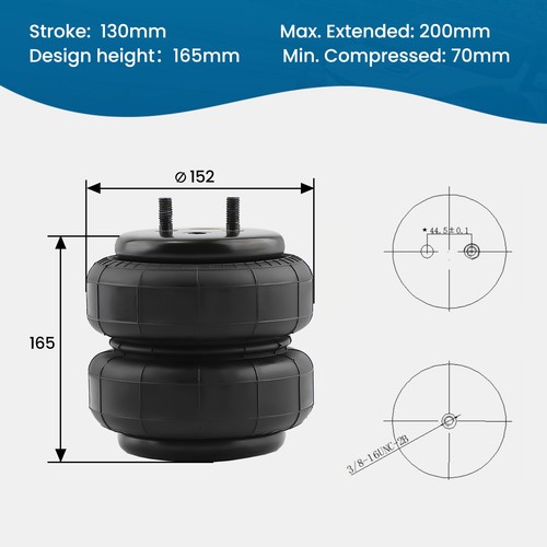 Air Suspension Spring Kit For GMC Sierra 2500HD 3500HD 2WD 4WD 2001-10 - Picture 7 of 12