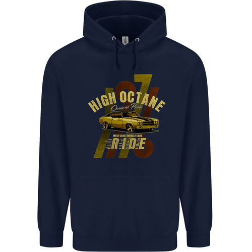 High Octane Ride 1971 Muscle Car Childrens Kids Hoodie - Picture 20 of 88