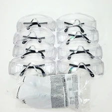 9 Honeywell Uvex S0112 Safety Glasses, Ultra-Spec 2001, Clear Anti-Scratch Lens