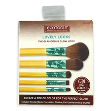EcoTools Lovely Looks The Glamorous Glow Look Brushes (5 Piece Set) New