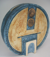 Giant Troika "Wheel" Vase decorated by Simone Kilburn