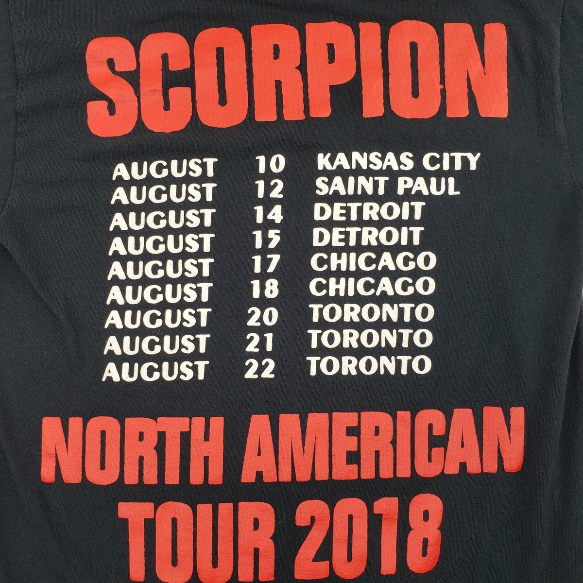 Drake worldtour2018（SCORPION）ライブTシャツ Drake T-Shirt Scorpion 2018 World Tour Concert Tee Men's