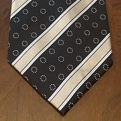 Luciano Versi Black 100% Silk Men s Neck Tie Made In China