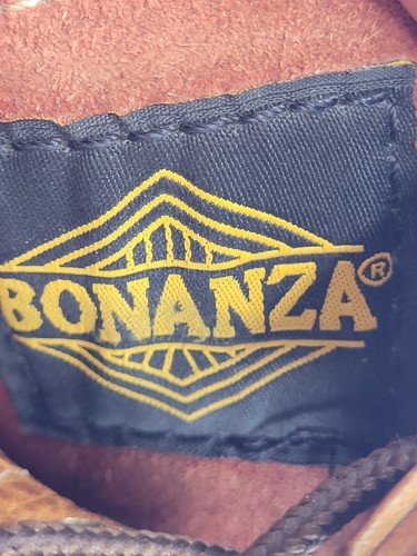 Bonanza Safety Work Boots Mens 6.5 Brown Leather Oil Resistant Steel Toe Lace Up - Picture 16 of 20