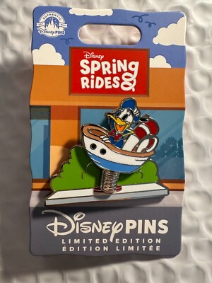 DISNEY SPRING RIDES PIN 2024 DONALD DUCK BOAT LE4000