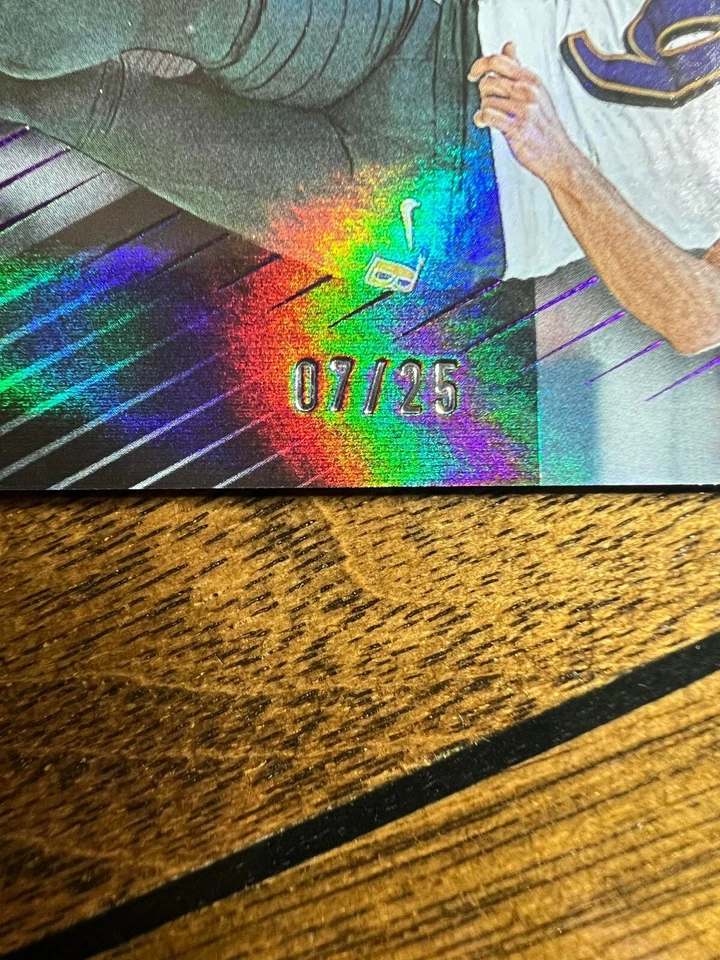 2023 Panini Limited Amethyst Spotlight /25 #8 Justin Tucker Ravens - Image 2 of 3