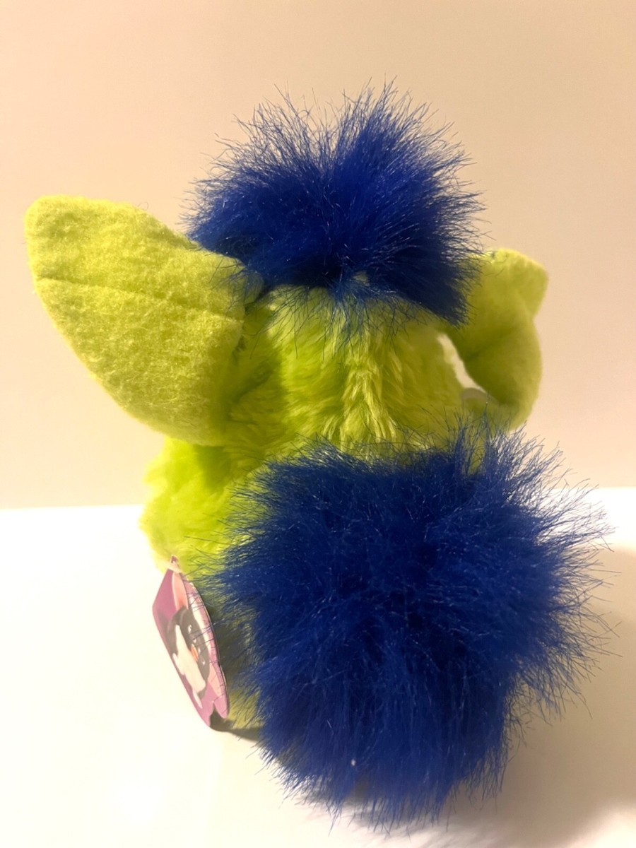 Rare WORKS 1999 Generation 5 Kiwi Furby Neon Green Blue Fur Rare WORKS 1999 Generation 5 Kiwi Furby Neon Green Blue Fur