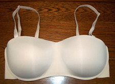 NEW MAIDENFORM SZ L SEAMLESS MULTIWAY WIREFREE BALCONET NON-SLIP BEIGE BRA