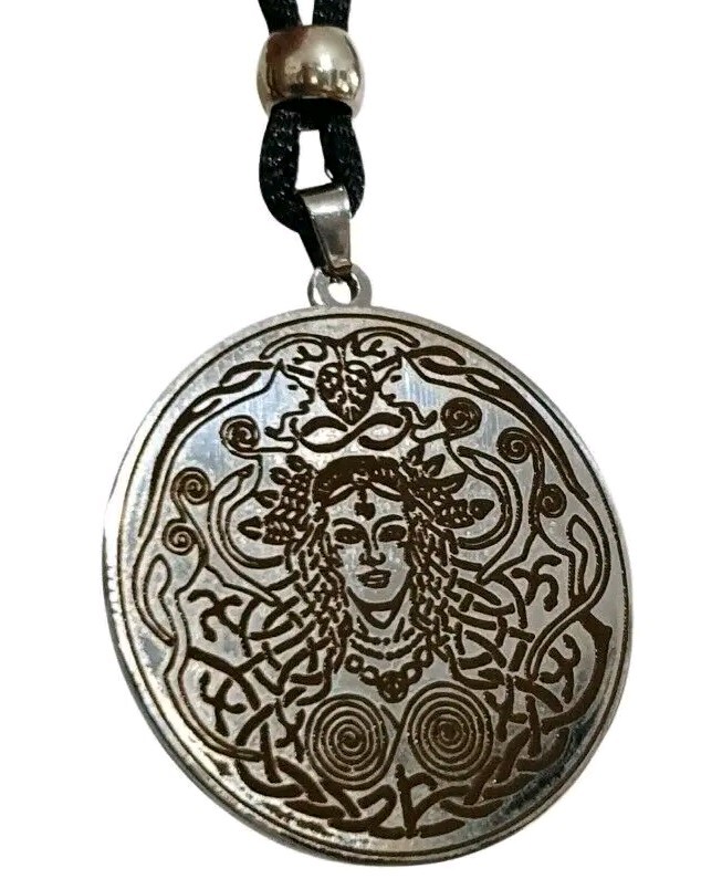 Freyja Pendant Goddess Necklace Fertility Norse Pagan Viking Steel Jewellery
